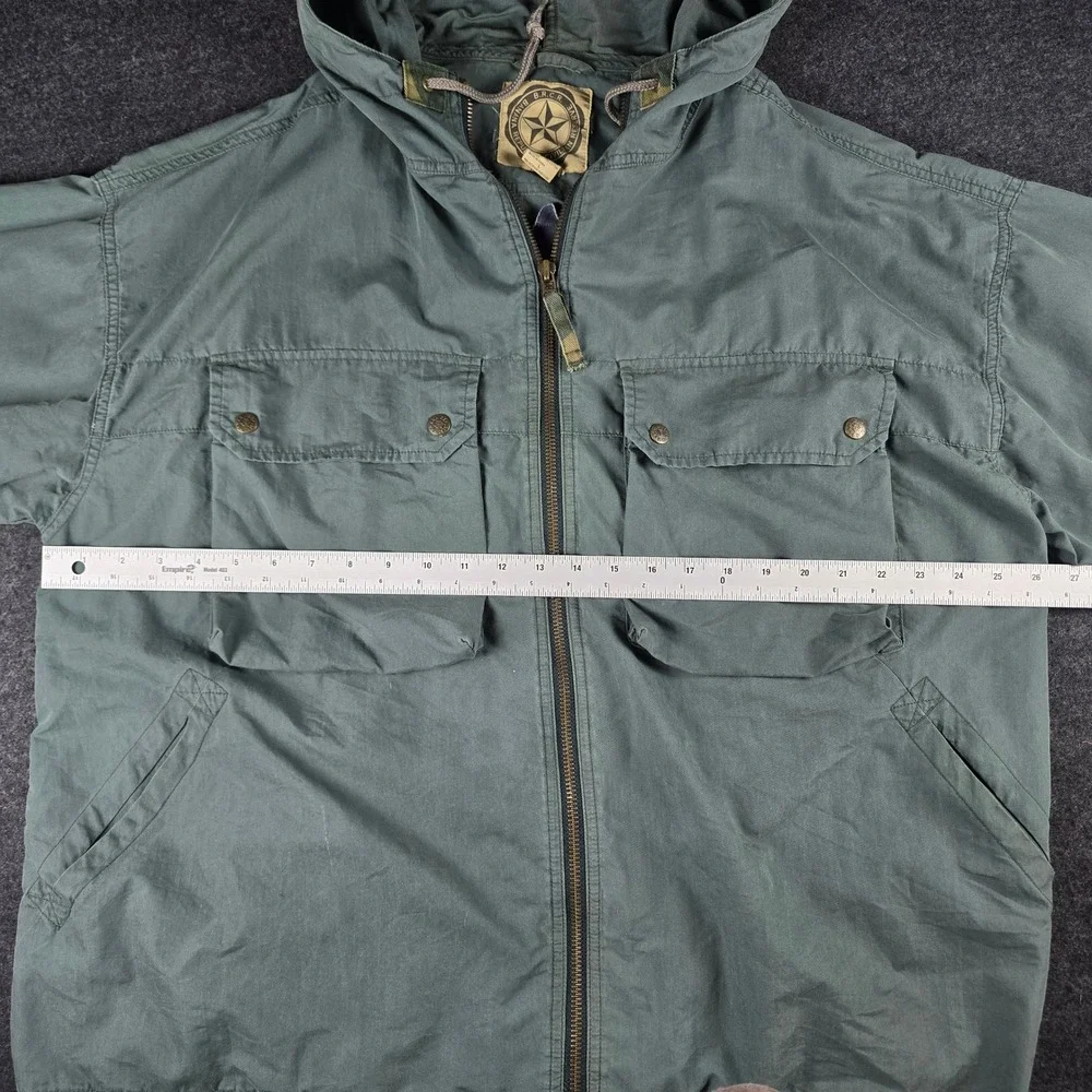 Banana Republic Men's Green Civilian Reserve Hooded Utility Jacket Coat Size L